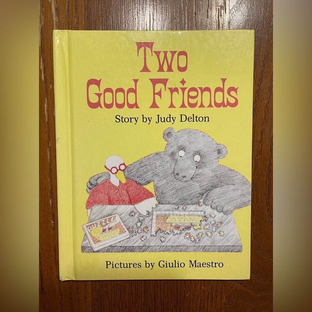 Vintage 1974 Two Good Friends Children's Weekly Reader HC Book Delton - Meistro